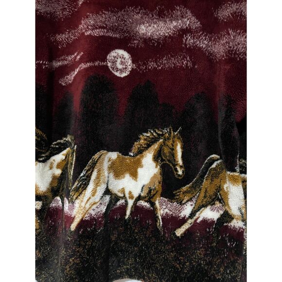 Vintage Mazmania Horse Fleece Jacket Medium - Picture 10 of 16